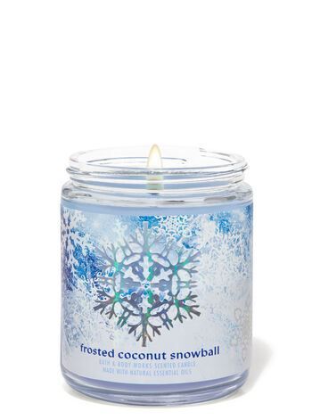 Аромасвеча Frosted Coconut Snowball 198g Bath & Body Works