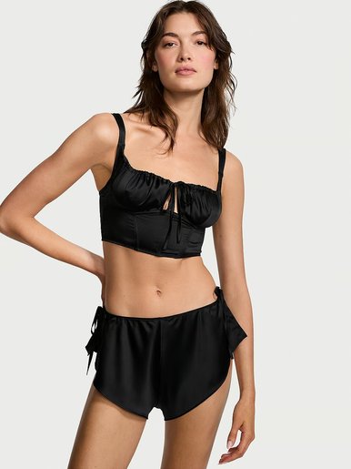 Атласный комплект Corset Top & Shorts Set Victoria's Secret