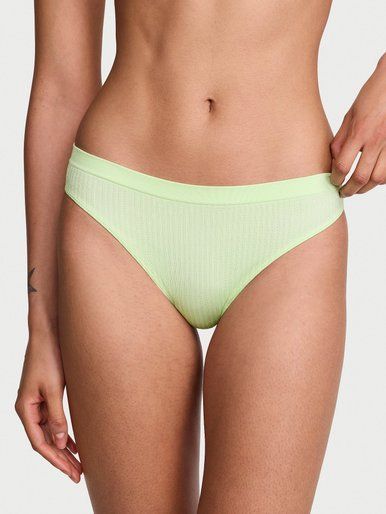 Безшовні трусики тонг Sheer Rib Thong PINK