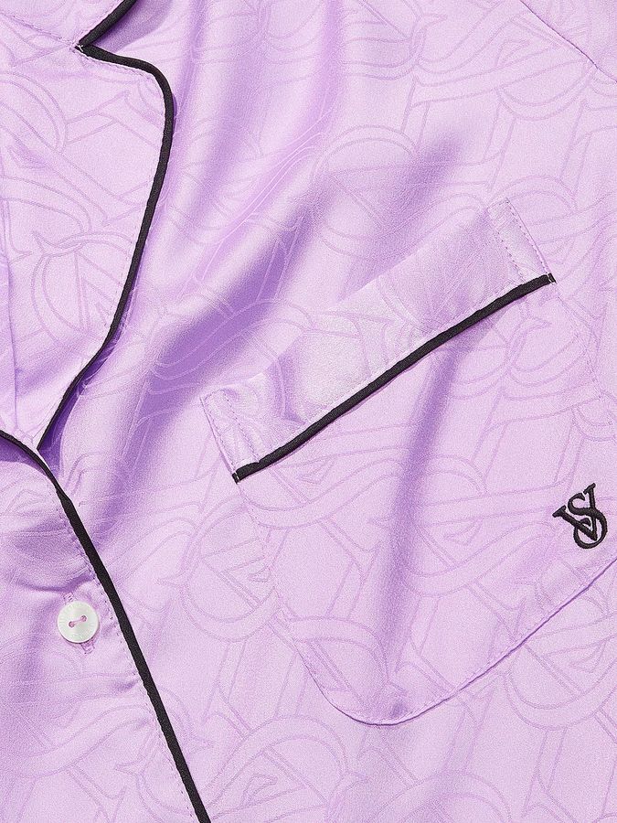 Атласна піжама з штанами Satin Long Pj Set Victoria's Secret