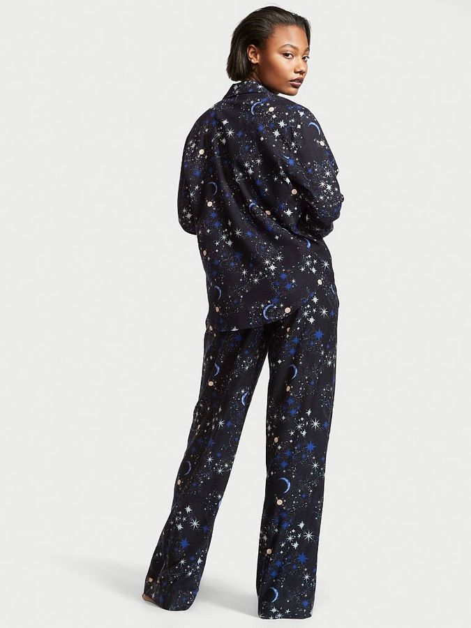 Фланелева піжама з штанами Long PJ Set Victoria's Secret