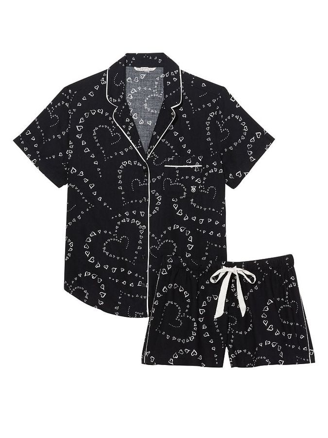 Піжама з шортами Flannel Short PJ Set Victoria's Secret
