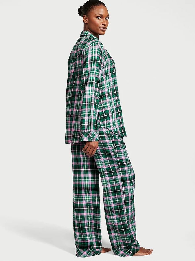 Пижама с штанами Flannel Long PJ Set Victoria's Secret
