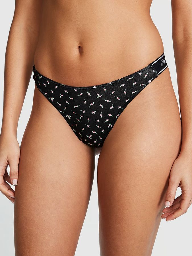 Трусики тонги Logo Waist PINK