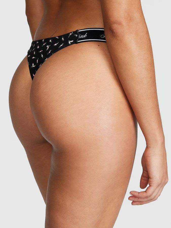Трусики тонги Logo Waist PINK