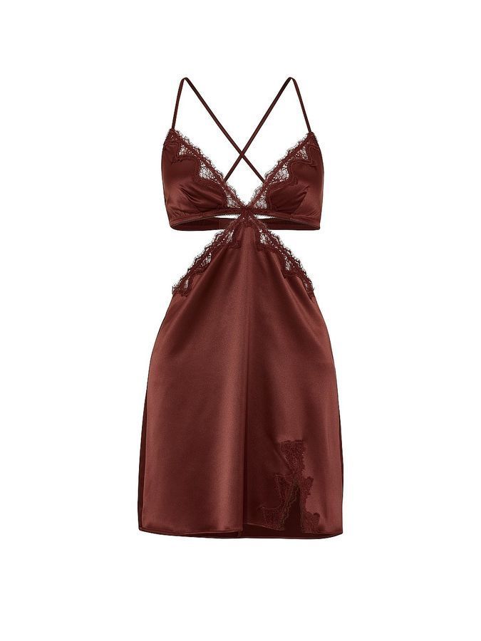 Атласный пеньюар Cut-Out Mini Victoria's Secret
