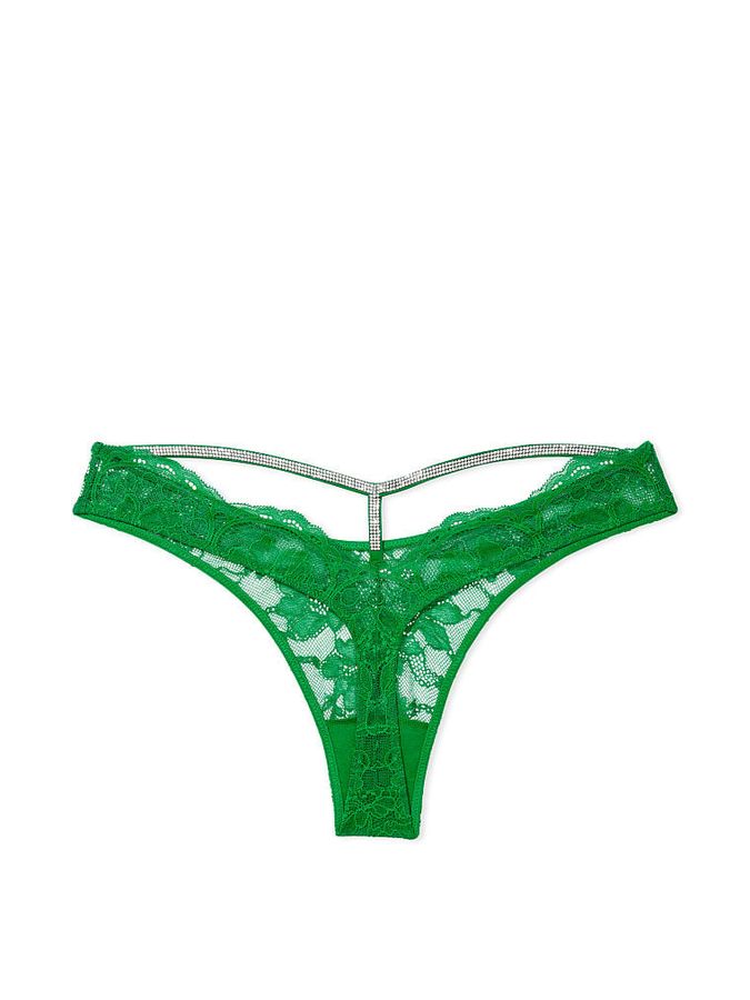 Зелені трусики тонг зі стразами Shine Cutout Very Sexy Victoria's Secret