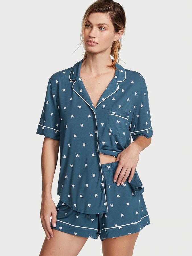 Піжама з шортиками Hearts Modal Short PJ Set Victoria's Secret