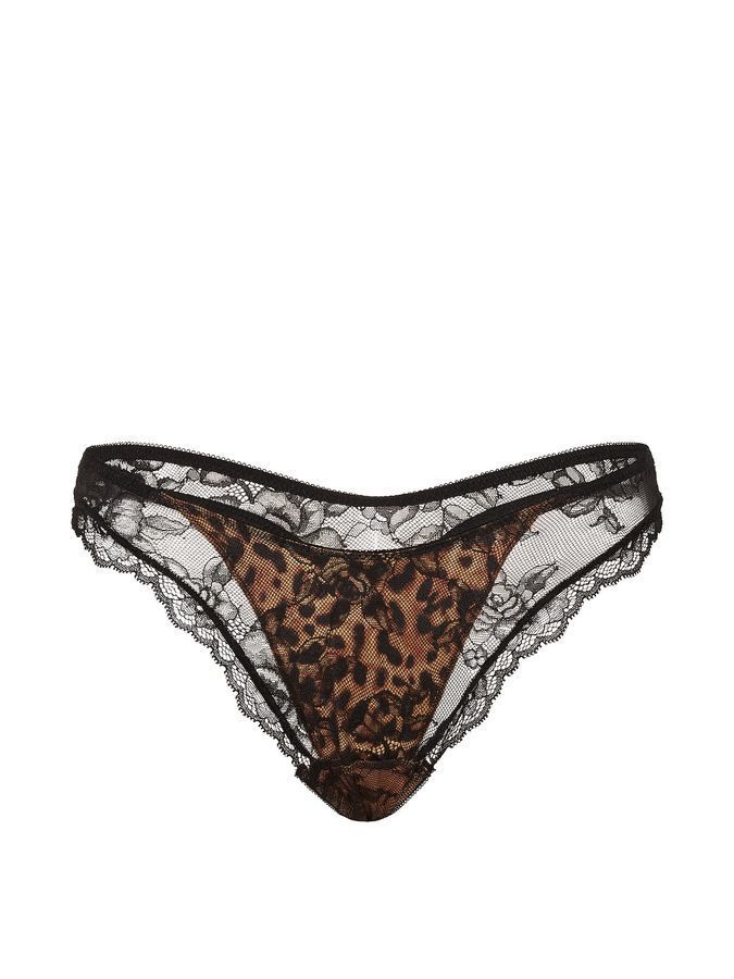 Трусики тонг Rose Lace Overlay Victoria's Secret