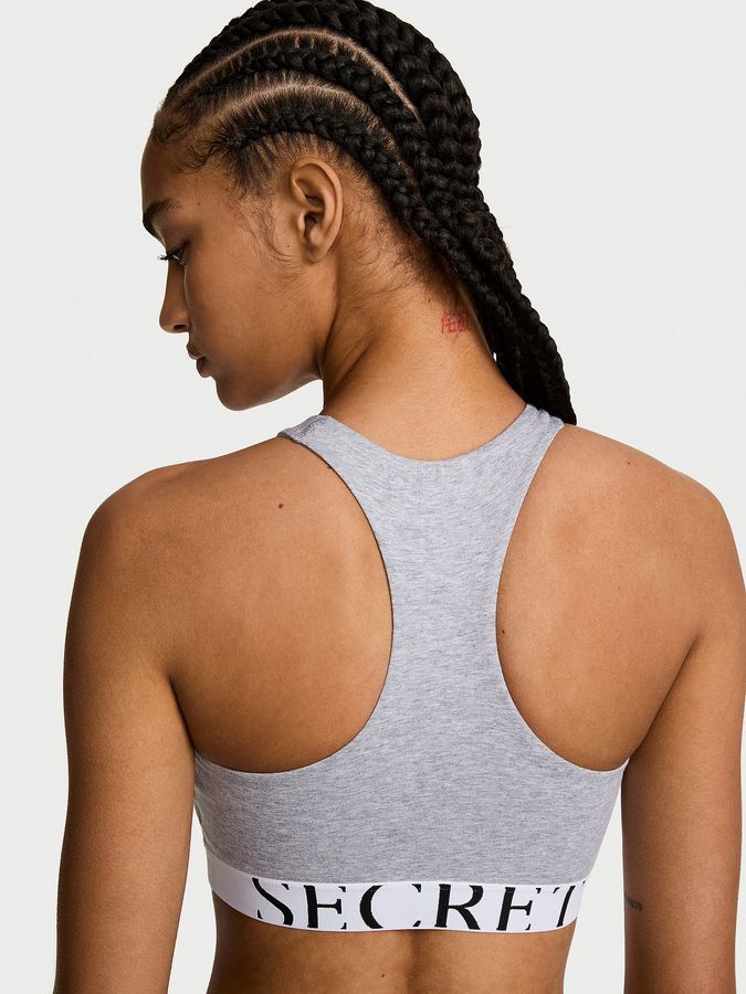 Бюстгальтер бралєт Cotton Exploded Logo Unlined High-Neck Victoria's Secret