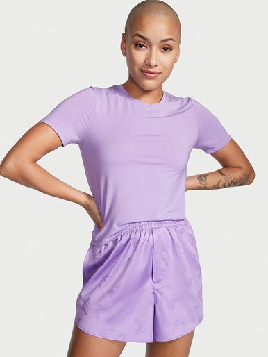 Комплект с атласными шортиками Modal & Satin Sleep Set Victoria's Secret