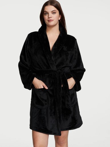 Короткий теплий халат Short Cozy Robe Victoria's Secret