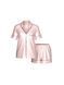 Атласна піжама з шортами Glazed Satin Short PjSet Victoria's Secret - 3