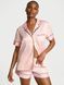 Атласна піжама з шортами Glazed Satin Short PjSet Victoria's Secret - 1