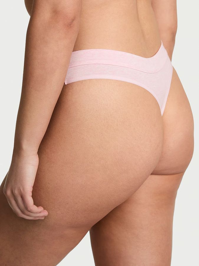 Бавовняні трусики тонг Logo Cotton PINK