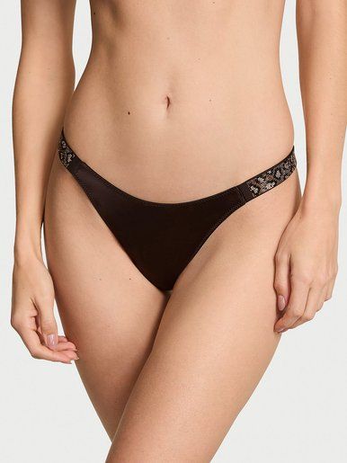 Трусики Тонг Logo Shine Strap Victoria's Secret