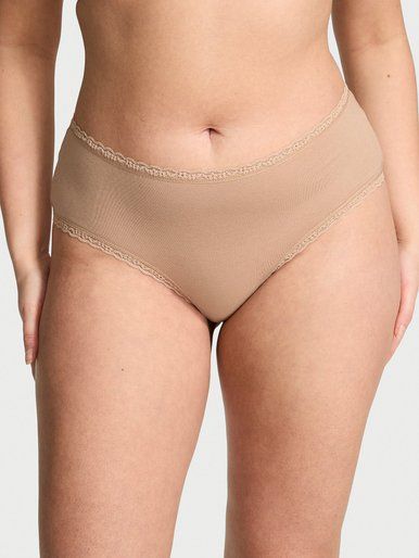 Трусики Cotton Lace-Waist Cheeky Victoria's Secret
