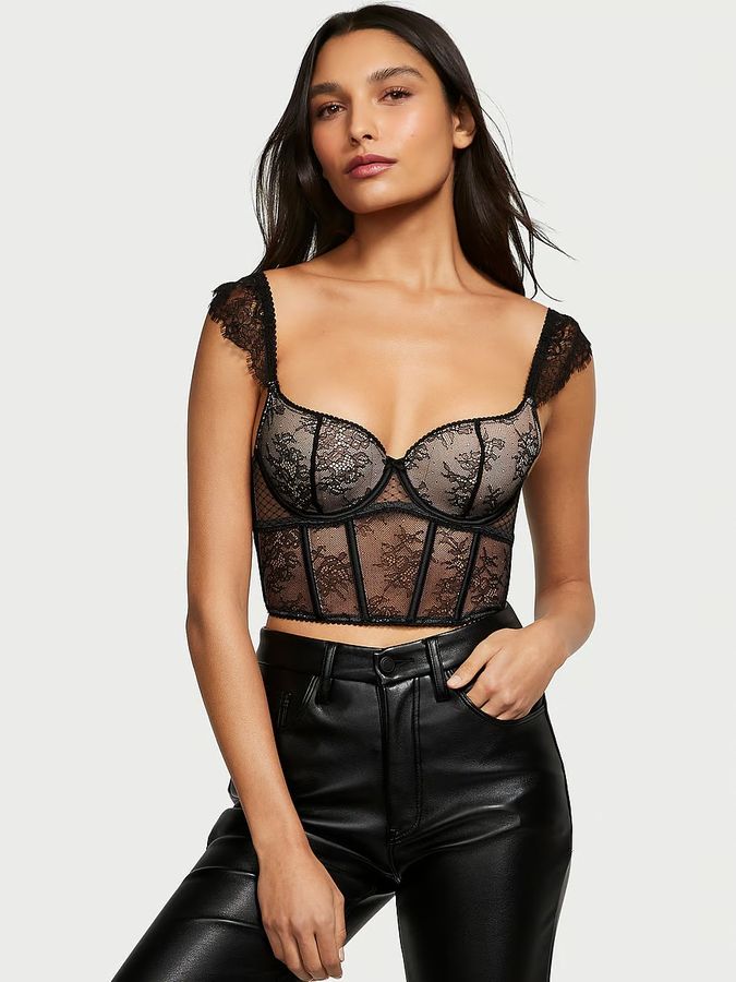 Мереживне бюстьє корсет демі Corset Top Dream Angels Victoria's Secret