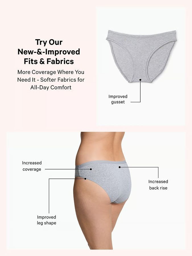 Хлопковые трусики бикини Stretch Cotton Victoria's Secret