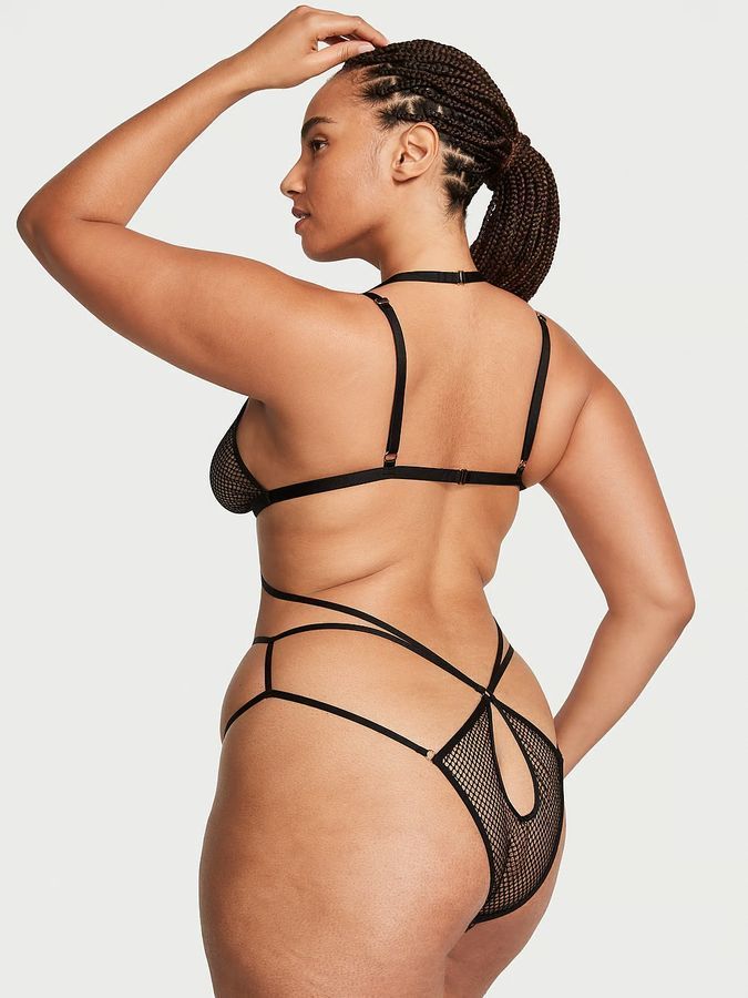 Боди из сеточки Strappy Naked Teddy Victoria's Secret
