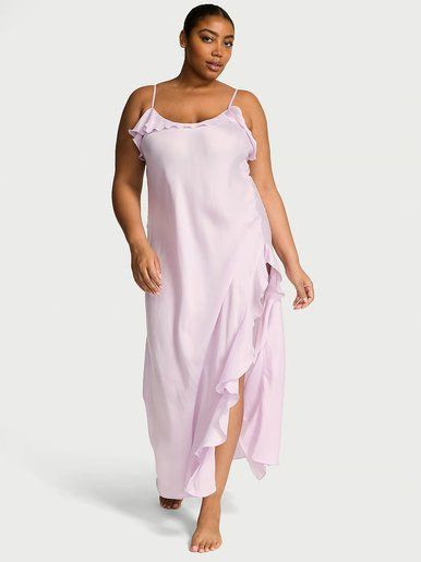 Пеньюар длинный Silky Flutter Ruffled Victoria's Secret