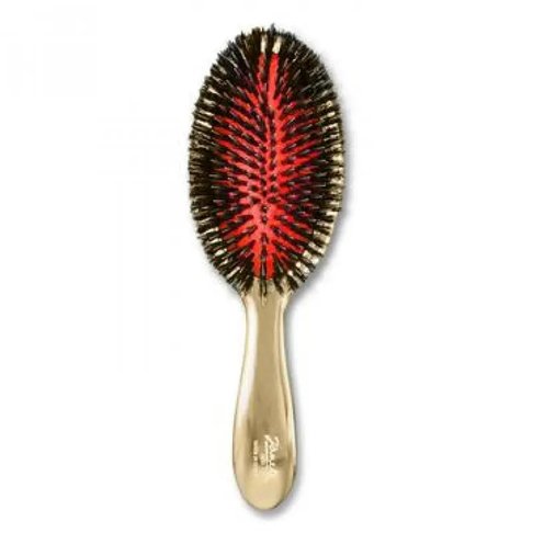 Велика щітка для волосся змішаної щетини Gold Line Pneumatic Hairbrush Large Janeke
