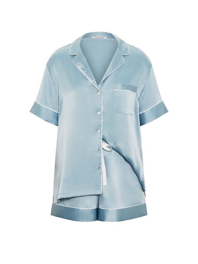 Атласна піжама з шортами Bridesmaid Satin Short Pj Set Victoria's Secret