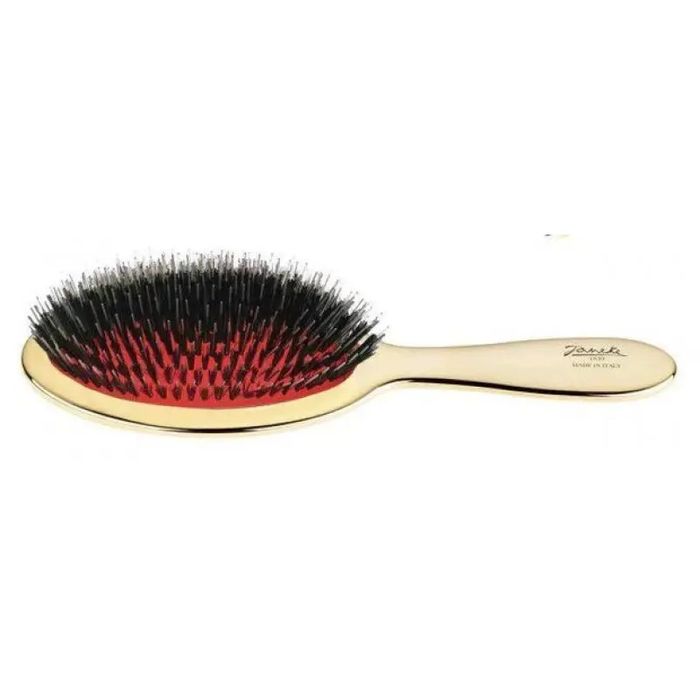 Велика щітка для волосся змішаної щетини Gold Line Pneumatic Hairbrush Large Janeke