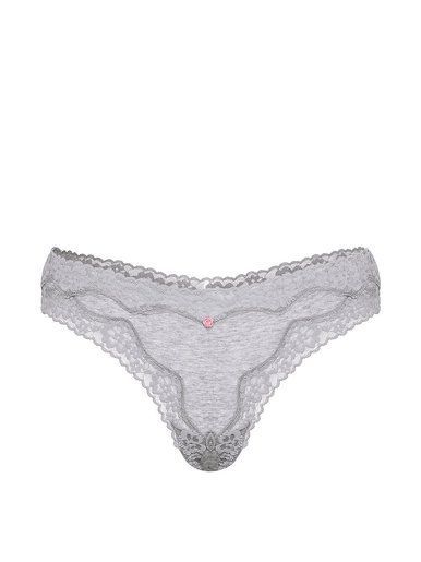 Бавовняні трусики тонг Lace-waist Victoria's Secret