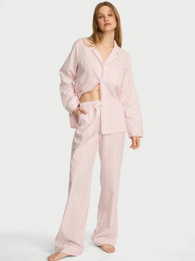 Бавовняна піжама з штанами Heritage Cotton Long PjSet Victoria's Secret