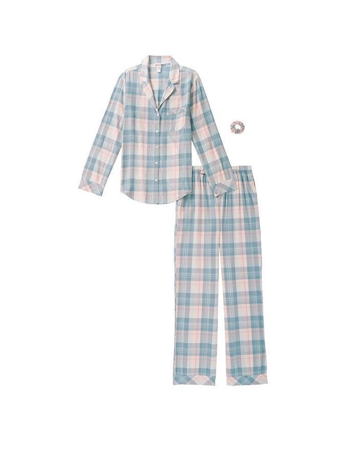 Піжама з штанами Flannel Long PJ Set Victoria's Secret