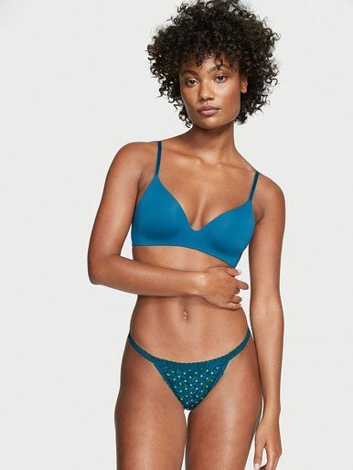 Трусики стринги Floral Lace Victoria's Secret
