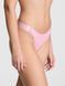 Хлопковые трусики тонги High-Leg Logo PINK - 1