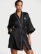 Атласний короткий халат Satin Short Piped Robe Victoria's Secret - 1