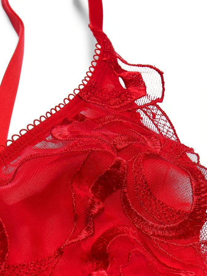 Бюстгальтер бралет Tied-with-a-Bow Embroidery Victoria's Secret