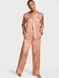 Атласна піжама з штанами Satin Long PJ Set Victoria's Secret - 1