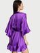 Атласный короткий халат Satin Flounce Robe Victoria's Secret - 3