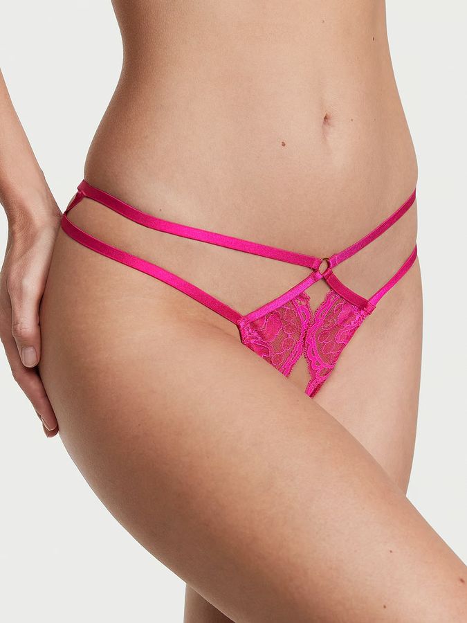 Мереживні трусики тонг Crotchless Very Sexy Victoria's Secret
