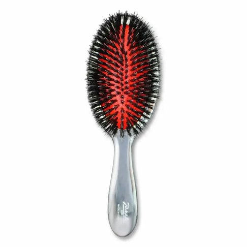 Большая щетка для волос смешанной щетины Chromium Line Pneumatic Hairbrush Large Janeke