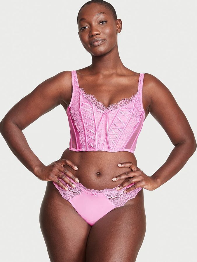 Бюстьє корсет без наповнення Unlined Lace-Up Dream Angels Victoria's Secret