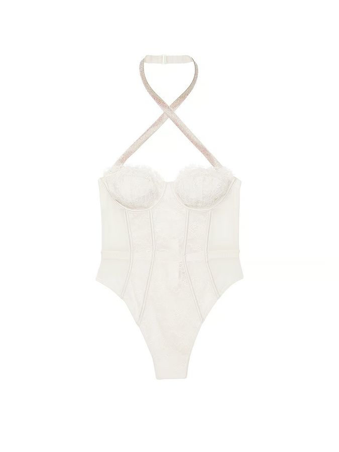 Боді демі Halter Lace Teddy Shine Very Sexy Victoria's Secret