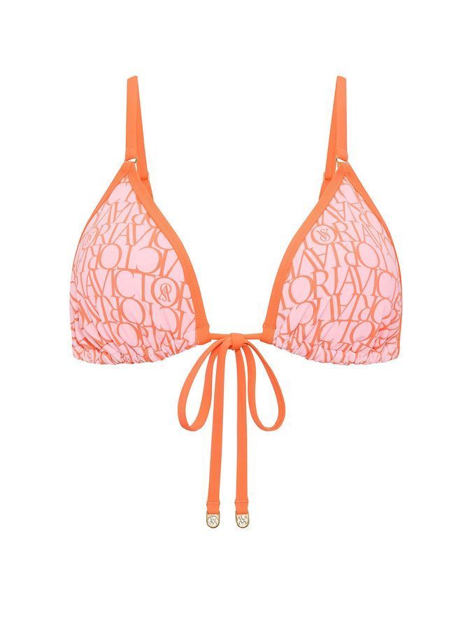 Купальник трикутний Logo Tie-Front Triangle Bikini Victoria's Secret