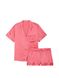 Атласна піжама з шортами Boxer PJ Рожевий, M Victoria's Secret - 3