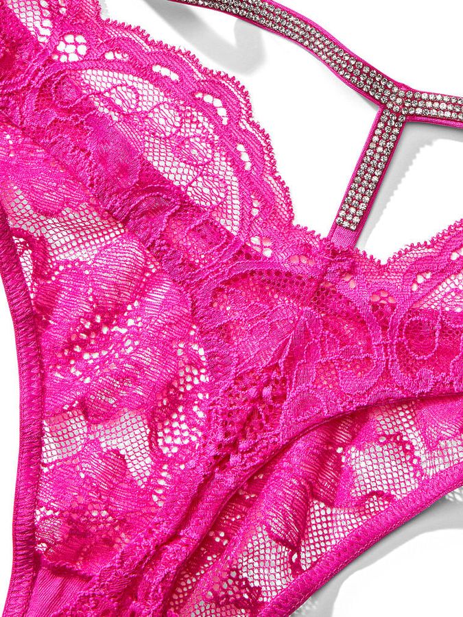 Рожеві трусики тонг зі стразами Shine Cutout Very Sexy Victoria's Secret
