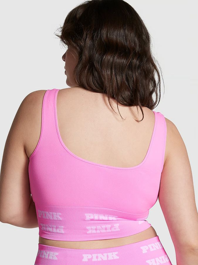 Спортивный топ Seamless Logo PINK