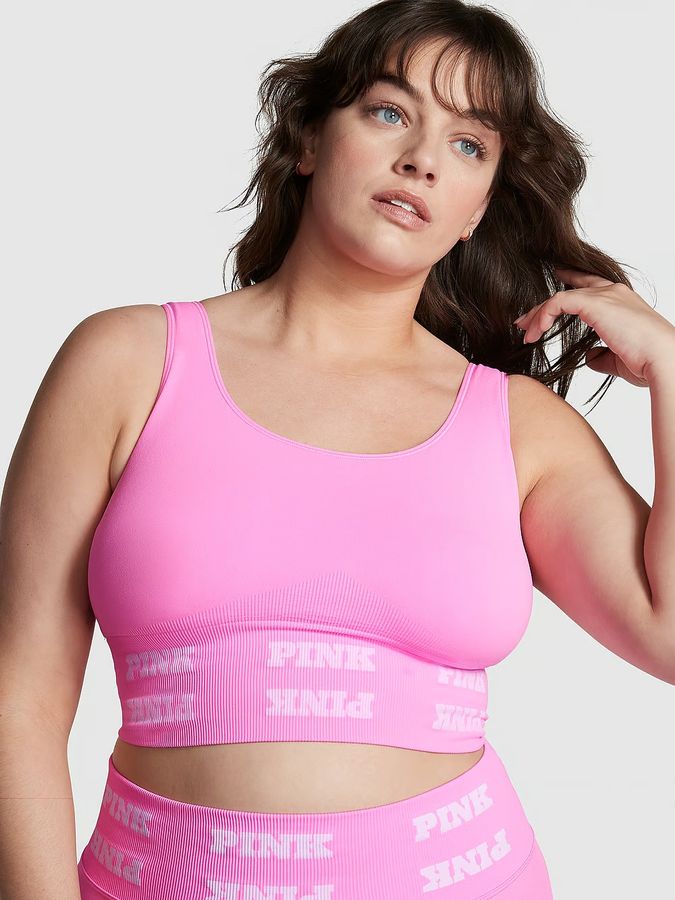 Спортивный топ Seamless Logo PINK