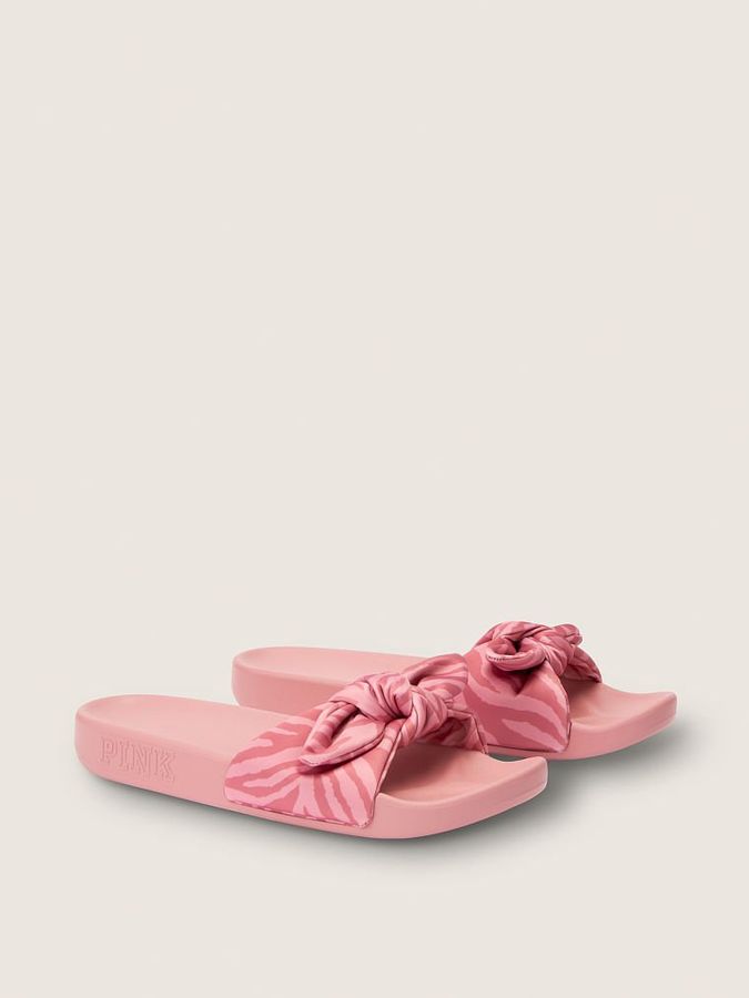 Шльопанці сланці Bow Slides Pink PINK