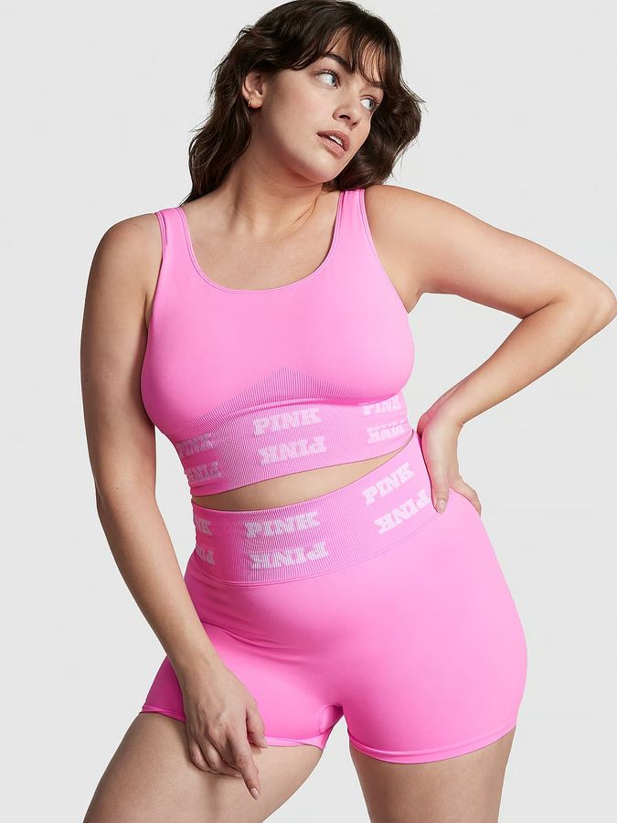 Спортивный топ Seamless Logo PINK