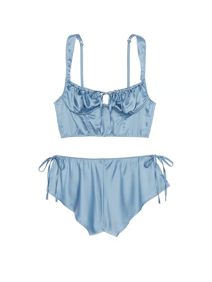 Атласный комплект Corset Top & Shorts Set Victoria's Secret