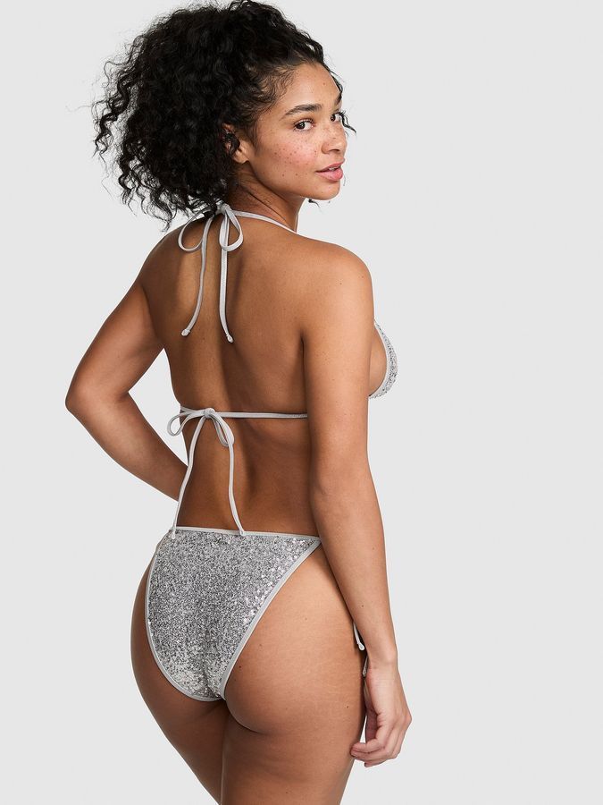 Купальник трикутний Logo Tie-Front Triangle Bikini Victoria's Secret